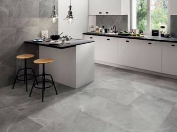 НАСТЕННАЯ ПЛИТКА СЕРЫЙ КАМЕНЬ КОРИЧНЕВОГО LAPATTO 60X120 Класс 1 1,43м2