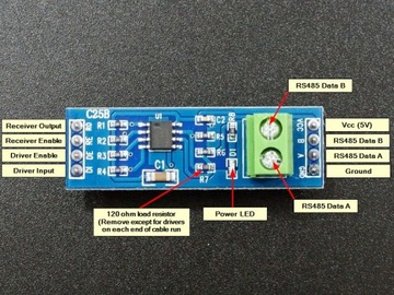 MAX485 Moduł konwerter TTL UART RS485 dla Arduino