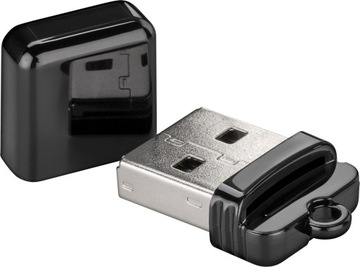 Czytnik Kart Pamięci MicroSD USB 2.0 Goobay Adapter Plug&Play 0,48 Mbps
