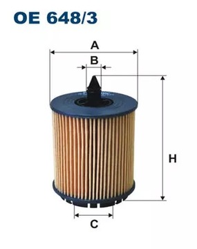 FILTRON FILTR OE648/3 OPEL ASTRA VECTRA OE 648/3