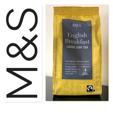 M&S ENGLISH BREAKFAST LOOSE herbata sypka 150g moc No4 FULL BODIED