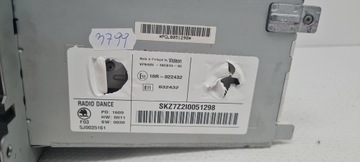 Радио Skoda Dance Roomster Fabia II Mp3 5J0035161 с кодом