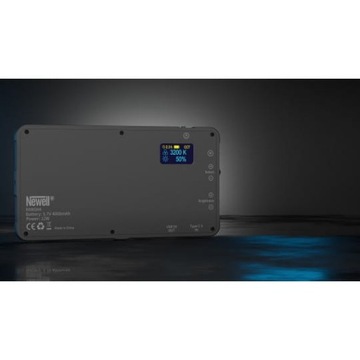 Светодиодная лампа Newell RGB-W Rangha + бесплатный мини-штатив 2500–9900 K, металл