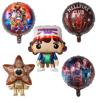 ZESTAW BALONÓW BALON STRANGER THINGS 5 SZT DUŻE