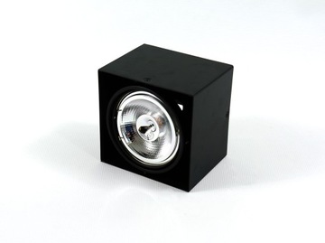 Oprawa sufitowa natynkowa AR111 GU10 + żarówka LED