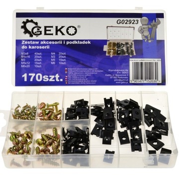 SPINKA BLASZKA WKRĘT OSŁONA SILNIKA NADKOLA 170szt