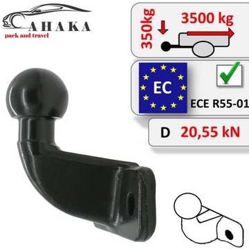 UNIWERSALNA KULA FLANSZOWA KUTA ODKUWKA 3,5t ROZSTAW 90mm