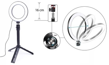 СВЕТОДИОДНАЯ КОЛЬЦЕВАЯ ЛАМПА ДЛЯ МАКИЯЖА ШТАТИВ ДЛЯ СЕЛФИ
