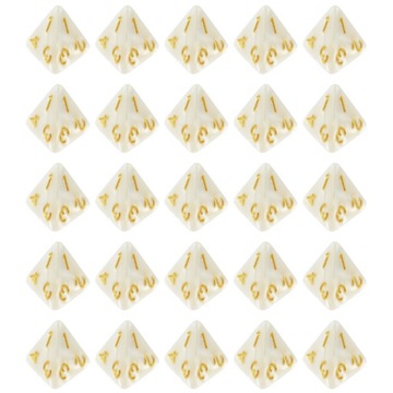 ZESTAW 25X KOŚĆ K4 RPG ŚNIEŻNA KRAINA