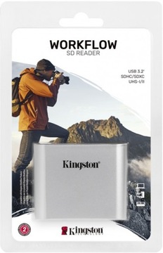 Двухслотовая карта Kingston Workflow SDHC/SDXC UHS-II