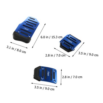 3 шт. ОБЩЕЕ РУКОВОДСТВО АЛЮМИНИЕВАЯ РУЧНАЯ ТРАНСМИССИЯ ПРОТИВОСКОЛЬЗЯЩАЯ АВТОМОБИЛЬНАЯ ПЕДАЛЬ КРЫШКА S