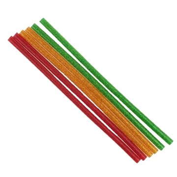 ГОРЯЧИЙ КЛЕЙНЫЙ ПИСТОЛЕТ С БЛЕСКАМИ 6ШТ 7ММ