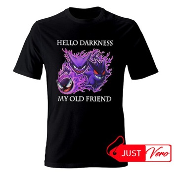 Hello Darkness My Old Friends Gengar | Koszulka cotton T-Shirt