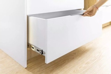 Шариковая направляющая GTV PRO 750, полного выдвижения l750, для ящиков H45, грузоподъемность 50 кг