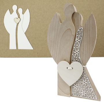 PODZIĘKOWANIA DLA RODZICÓW PARA ŚLUB ANIOŁY Z DREWNA