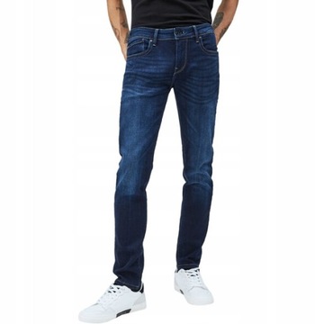 PEPE JEANS SPODNIE JEANSOWE GRANATOWE