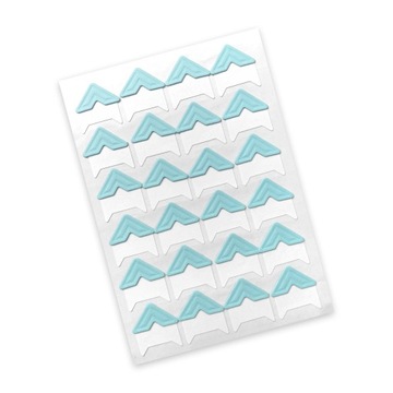 Уголки для фотоальбома своими руками, 24 шт, СИНИЕ