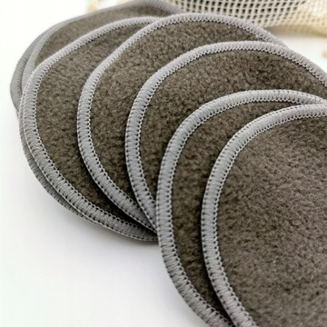 Многоразовые бамбуковые подушечки для снятия макияжа 12 шт./пакет