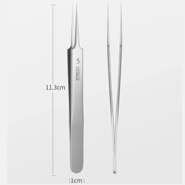Немецкий сверхтонкий №. 5-клеточный пинцет от прыщей, черных точек, салон красоты