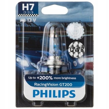 ŻARÓWKA H7 55W RACING VISION GT200 +200%