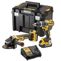 Dewalt Zestaw COMBO DCK2020P2T-QW 18V DCD791+DCG405+2x5Ah