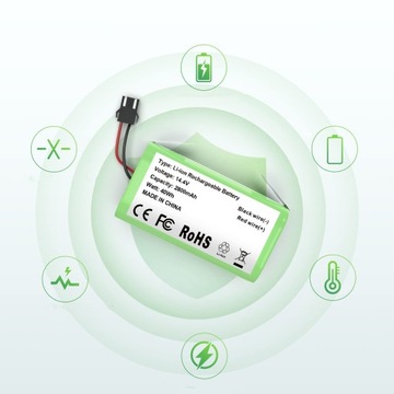 СМЕННАЯ АККУМУЛЯТОРНАЯ БАТАРЕЯ 14,4 В, СОВМЕСТИМАЯ С EUFY ROBOVAC 11 11S 35C 2800 МАЧ