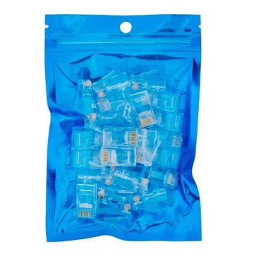 Wtyk sieciowy RJ45 kat. 5e UTP NC-RJ455UT-0 25szt CAT5e 8P8C