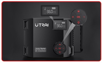 СТАРТЕР-БУСТЕР ЗАПУСК АВТОМОБИЛЯ ОТКРЫТЫЙ СТАРТЕР POWERBANK КОМПРЕССОР 4В1