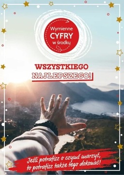 Kartka urodzinowa dla Mężczyzny z cyfrą lat GM937