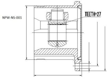 KLOUB VNITŘNÍ L=P NPW-NS-001 NTY
