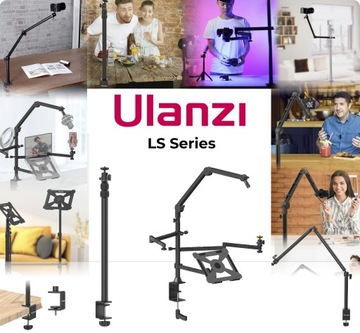 Дополнительный кронштейн с головкой для штатива Ulanzi Vijim LS02A Desk Holder.