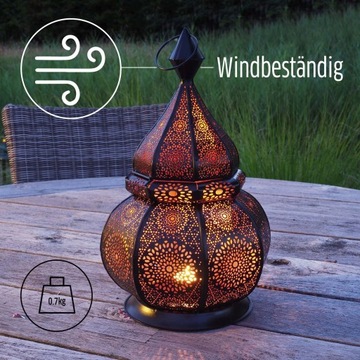 Красивая марокканская восточная лампа (большая - 36 см)