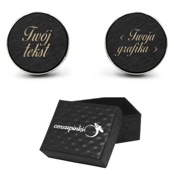 Запонки с гравировкой ВАШ ТЕКСТ + ГРАФИКА