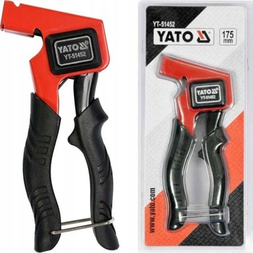 YATO ZACISKARKA DO KOŁKÓW MOLLY OSADZAK ZACISKACZ PISTOLET 175 MM