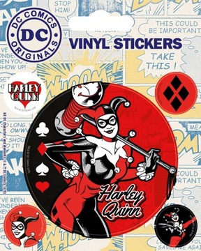 DC Comics Harley Quinn Retro Naklejki dla fana