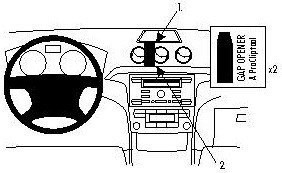 Держатель консоли Brodit ProClip для Ford S-Max 06-14