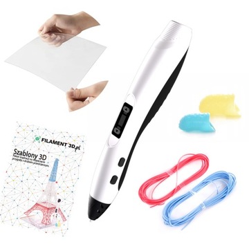 Magiczny długopis 3D Pen SUNLU SL-300 PLUS White / Biały