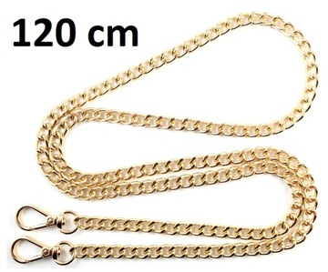 ŁAŃCUSZEK-PASEK do torebki ZŁOTY 120 cm