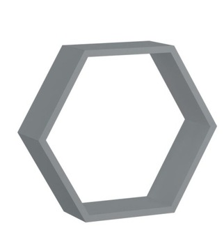 Półka wisząca z płyty MDF plaster miodu hexagon