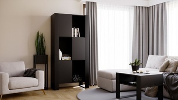 Szafka szafa witryna komoda KARO loft retro czarny