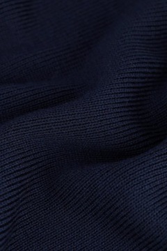 ZARA MAN SWETER V WEŁNA LUX PRĄŻKI GRANATOWY L LIMITED