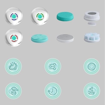 ЭЛЕКТРИЧЕСКАЯ ЩЕТКА 5 В 1 ДЛЯ МЫТЬЯ СПИНЫ НОГ ТЕЛА ВАННА МАССАЖЕР ДЛЯ ЛИЦА