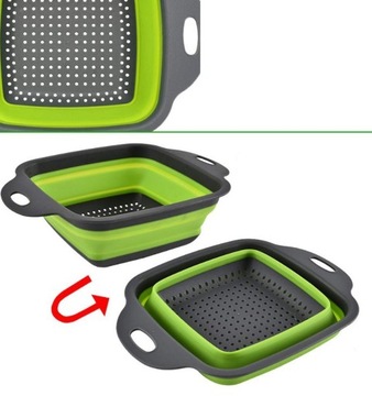 AG659D DURSZLAK SILIKONOWY SKŁADANY 2SZT