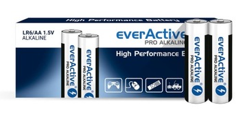 10x Baterie alk. LR6 AA everActive PRO (kartonik)