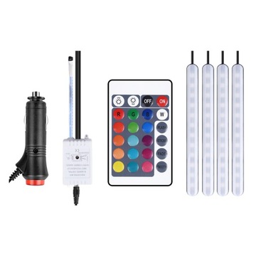 LAMPA ATMOSFERY SAMOCHODOWEJ BEZPRZEWODOWE OŚWIETLENIE SAMOCHODOWE SAMOCHODY LED