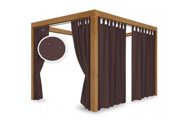 Занавески для террасы 155x200 садовая занавеска на водонепроницаемых брекетах