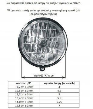 ФОНАРЬ ВИЗОР 5.75 YAMAHA XV VIRAGO HONDA VT SHADOW