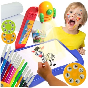 Projektor Rzutnik do Nauki Rysowania ze Slajdami Podświetlany Regulowany