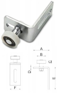 ТЕЛЕЖКА-РОЛИКИ ДЛЯ ОТКАТНЫХ ВОРОТ КОМПЛЕКТ 60х60
