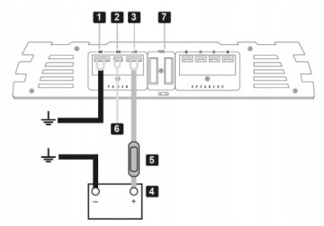 Усилитель Crunch GPX750.1D 375 Вт RMS 1 Ом + пульт ДУ